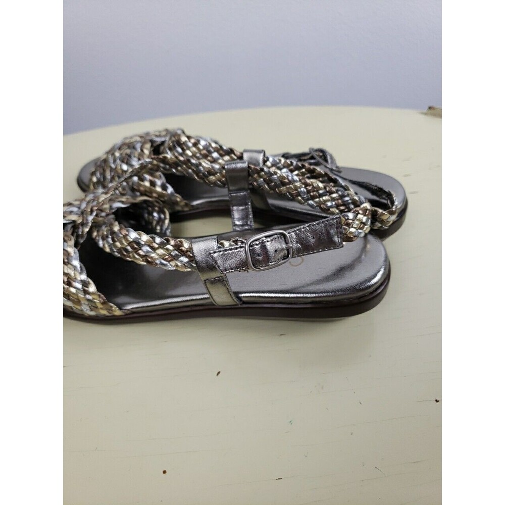 Women's Life Stride Multi-Metallic Gold Slover Weaver Slingback Sandals 6.5 - Picture 7 of 14